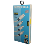 کابل شارژ تایپ سی Super Cable 120W مدل A945 - تصویر 2