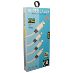 کابل شارژ تایپ سی Super Cable 120W مدل A945 - تصویر 3